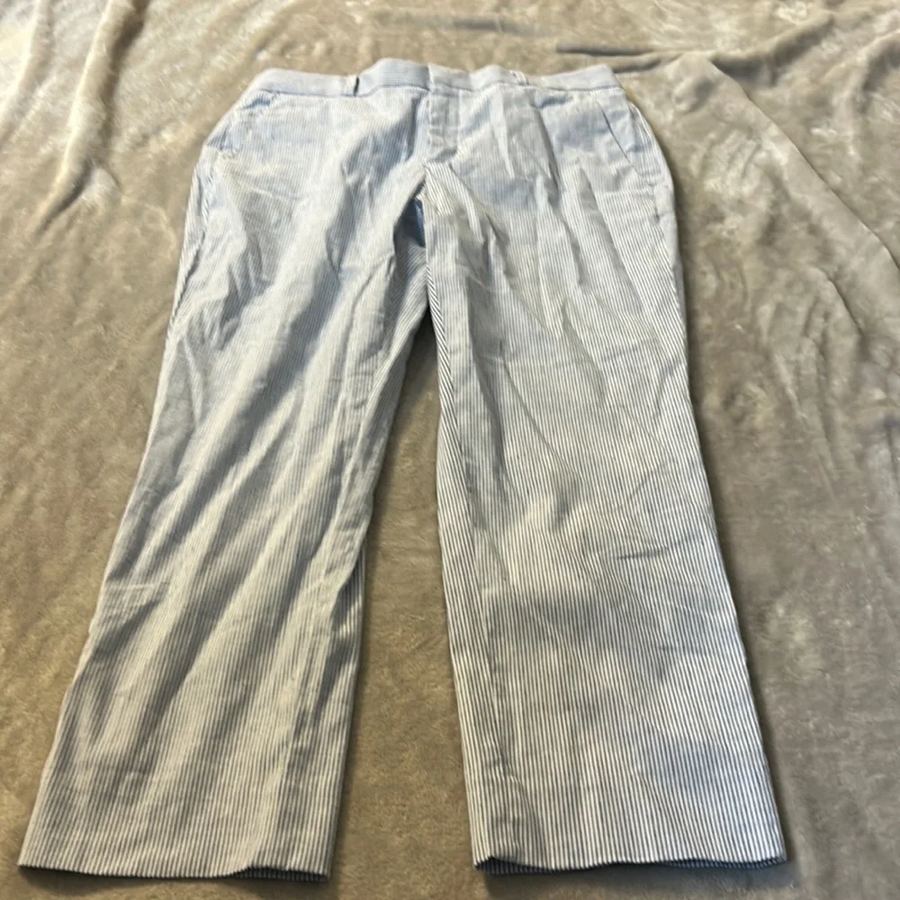 Banana republic Avery linen striped pants